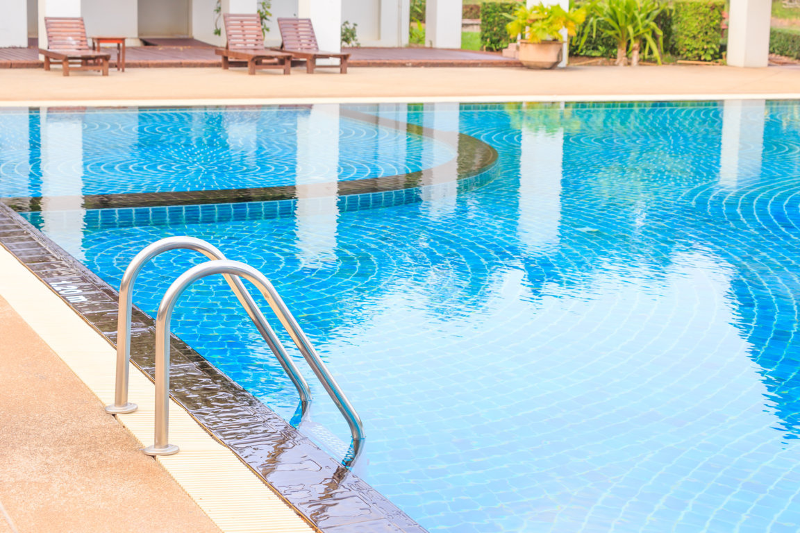Minimalist modern infinity pool design Lagos